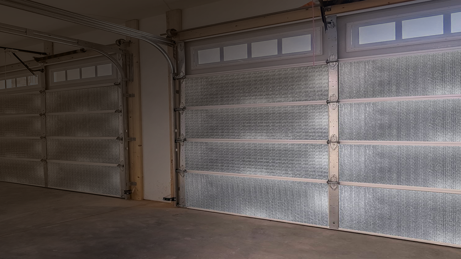 Insulated Garage door background